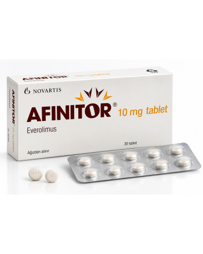 АФИНИТОР (Эверолимус) табл. 10мг №30, Novartis Pharma AG, Швейцария