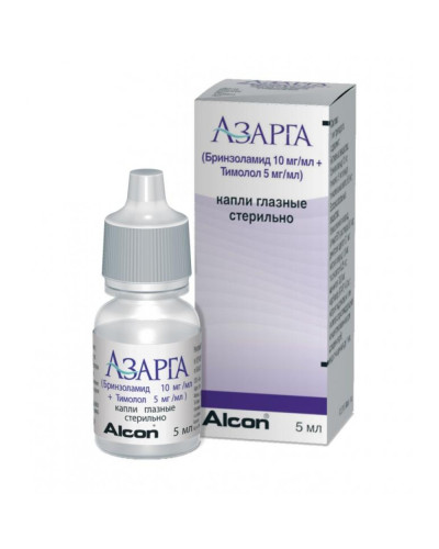 Азарга® крап. очн. 10 мг/мл + 5 мг/мл 5 мл