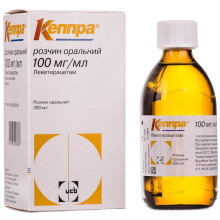 Кеппра (леветирацетам) оральн сироп 100мг/300 мл