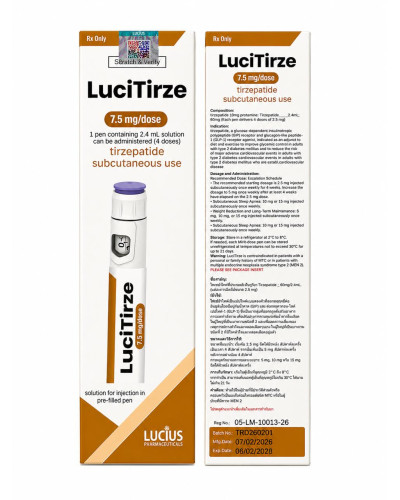 LuciTirze (тирзепатид) 7,5 мг — багатодозова шприц-ручка на 4 дози